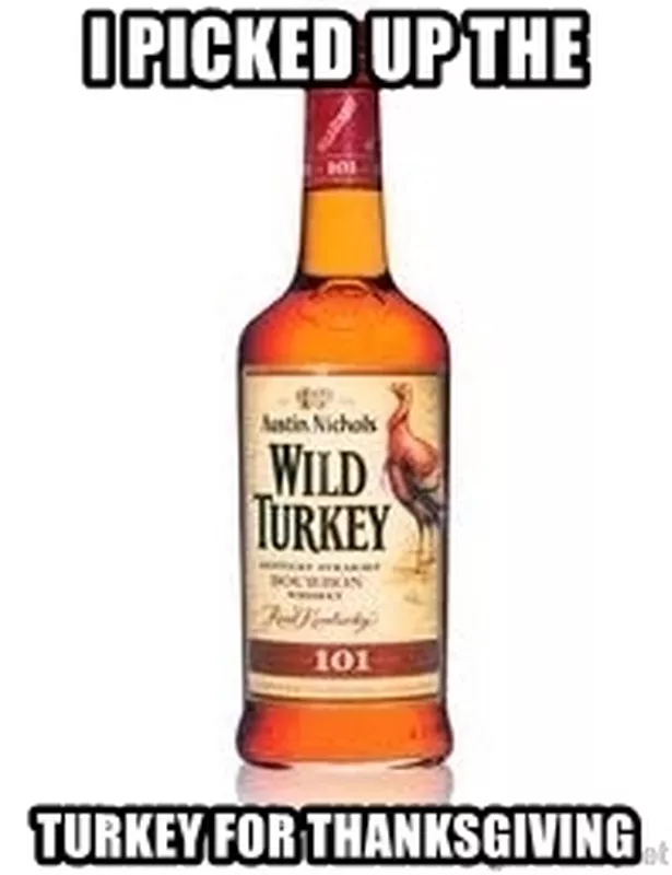 Wild Turkey Thanksgiving meme