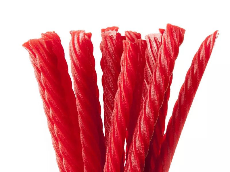 Bright Red Licorice Candy