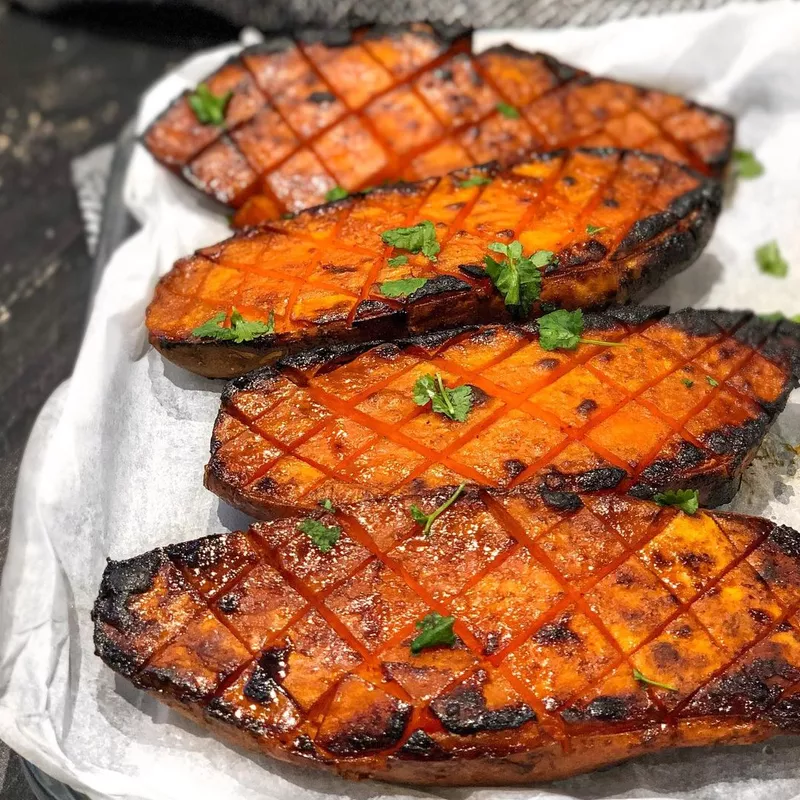 Honey Roasted Sweet Potatoes