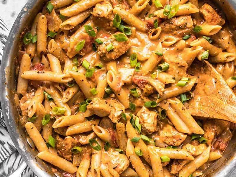 One Pot Creamy Cajun Chicken Pasta