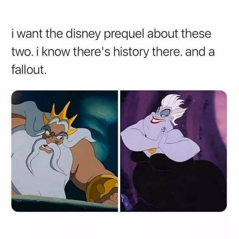 Ursula and King Neptune meme