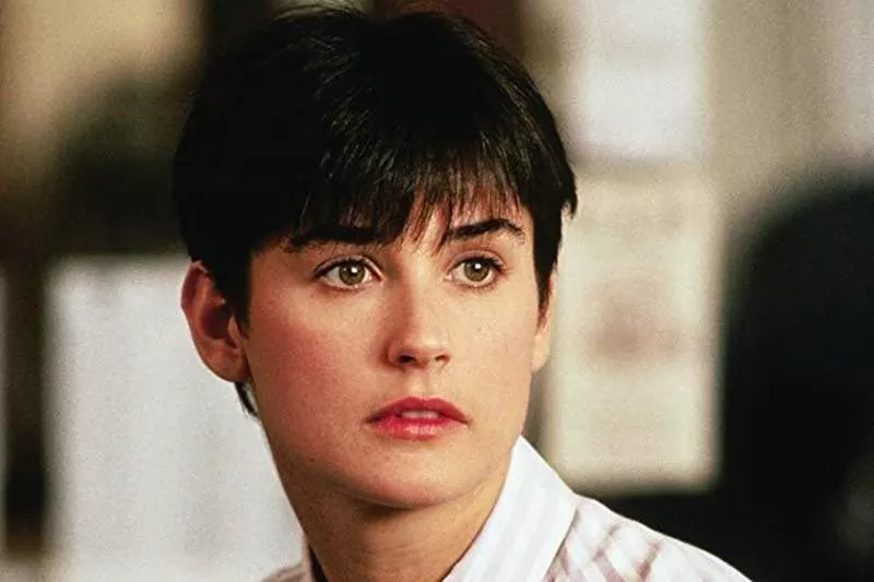 Demi Moore's short hairdo