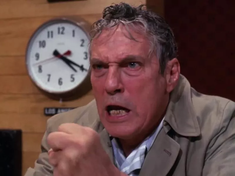 Peter Finch in Network