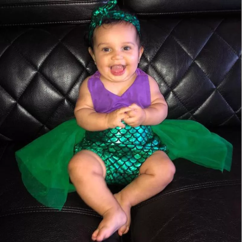 Mermaid baby girl costume