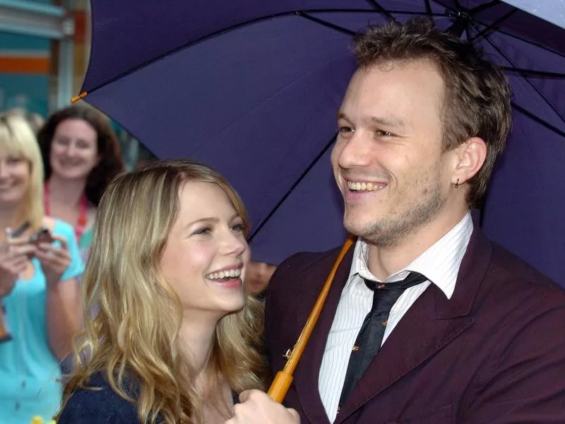 Heath Ledger with Michelle Williams