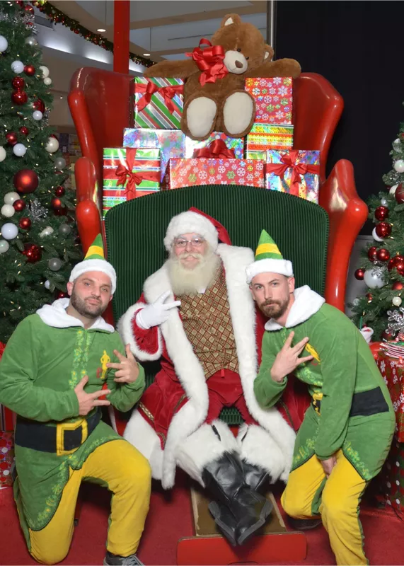 Santa and elves