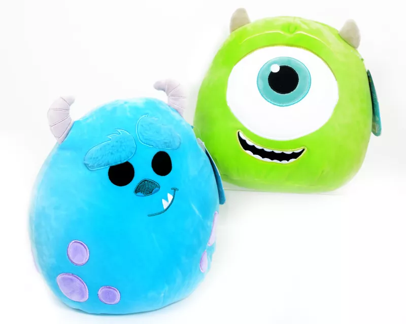 Mike and Sulley from Monsters Inc Disney Squishmallows