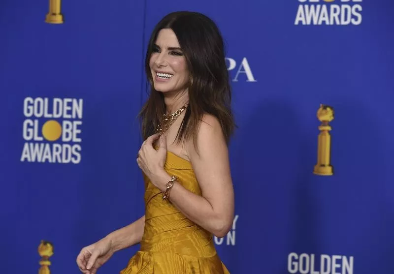 Sandra Bullock at the Golden Globes