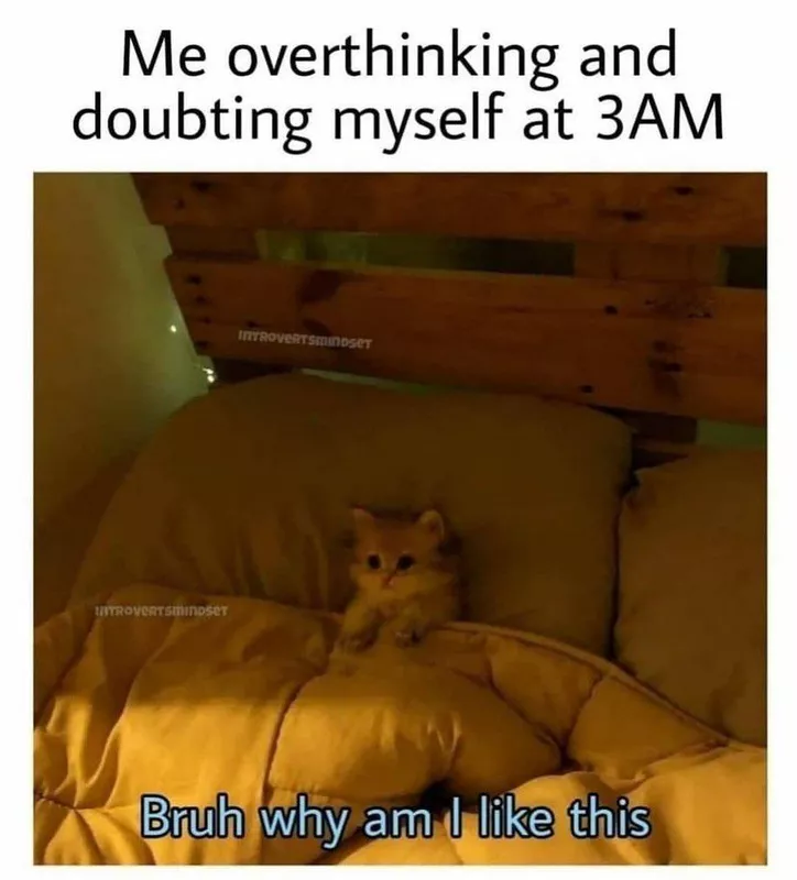 Doubting yourself meme