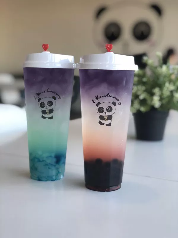 Blueberry butterfly boba