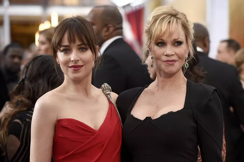 Melanie Griffith and Dakota Johnson