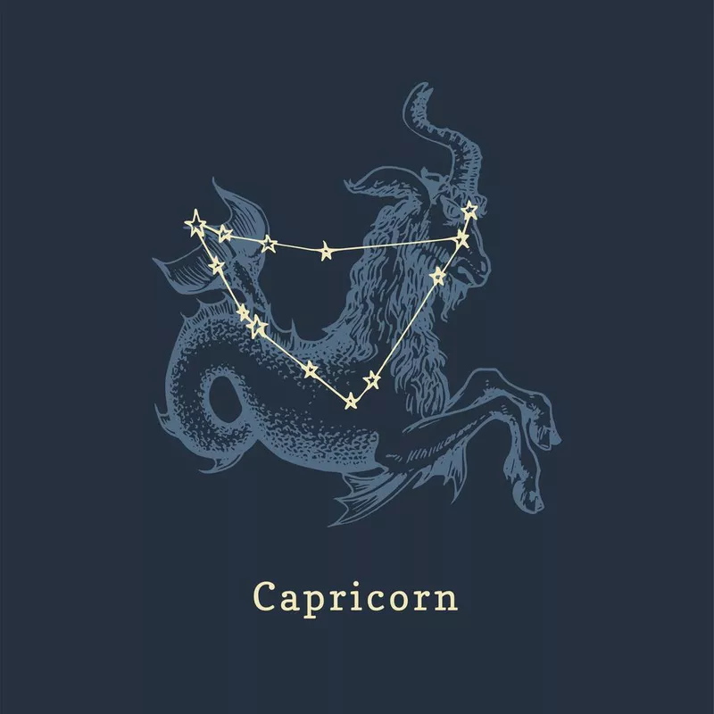 Zodiac constellation of Capricorn