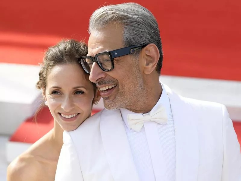 Jeff Goldblum and Emilie Livingston