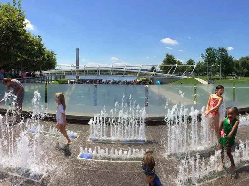 The Yards splash pad park