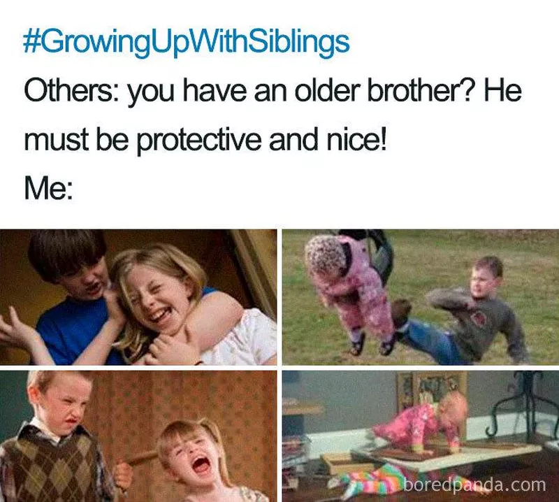 Older brother bullying meme