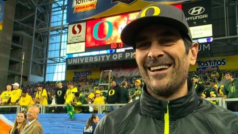 Ty Burrell at University of Oregon football game