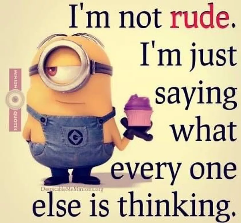 Rude minion meme