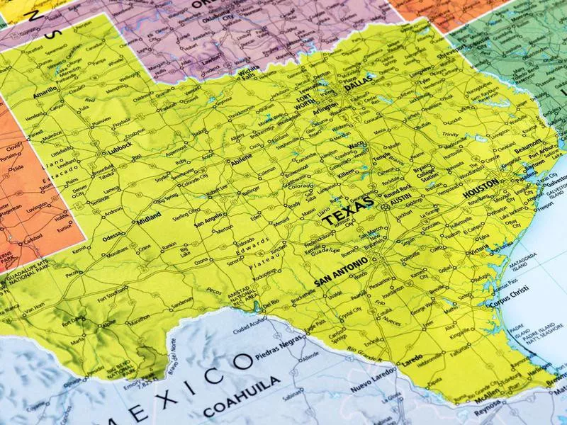 Map of Texas