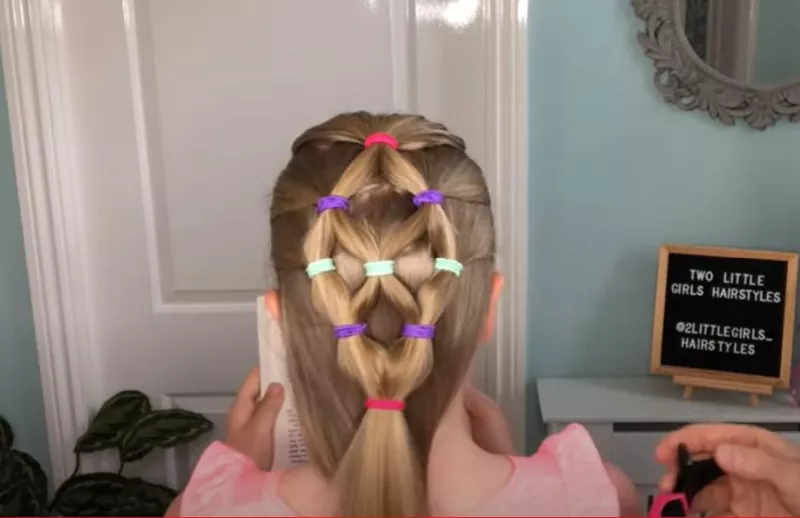 Easy diamond hairstyle for girls