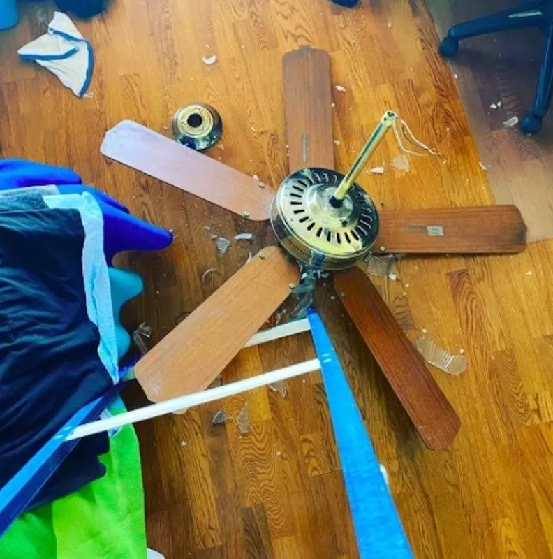 Broken fan