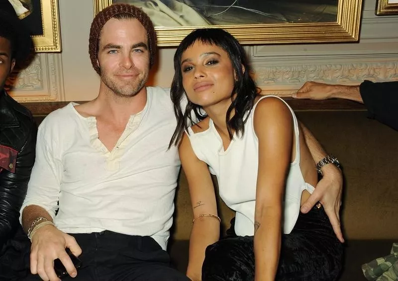 Chris Pine and Zoe Kravitz