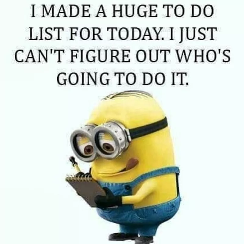 To do list minion meme