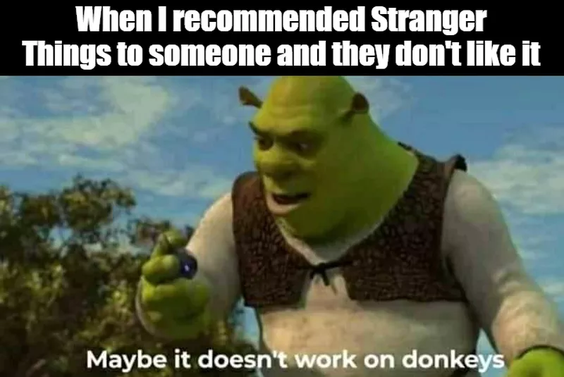 Shrek Stranger Things meme