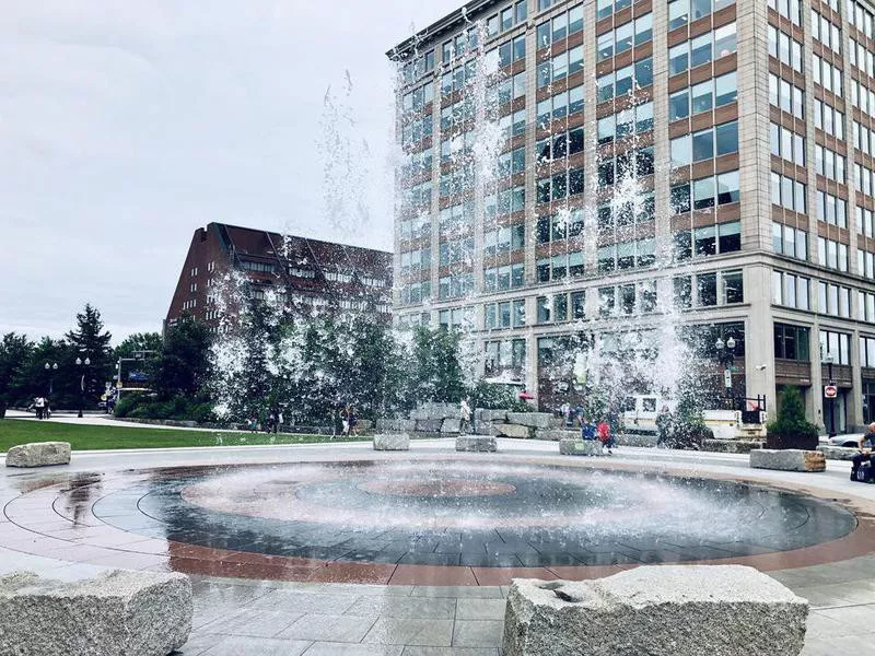 Rose Fitzgerald Kennedy Greenway Fountains splash pad