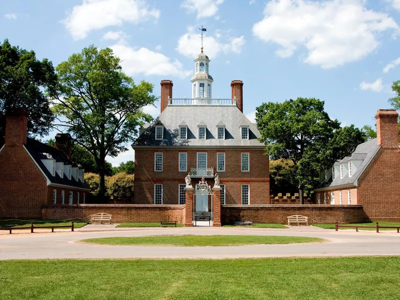 The Governor's Palace in Colonial Williamsburg, Virginia