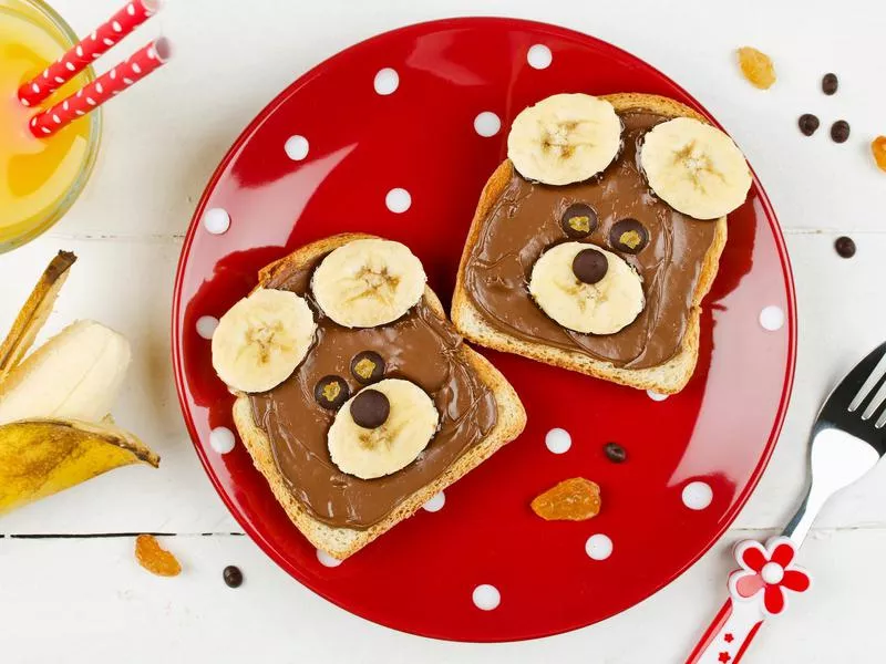 peanut butter bear toast