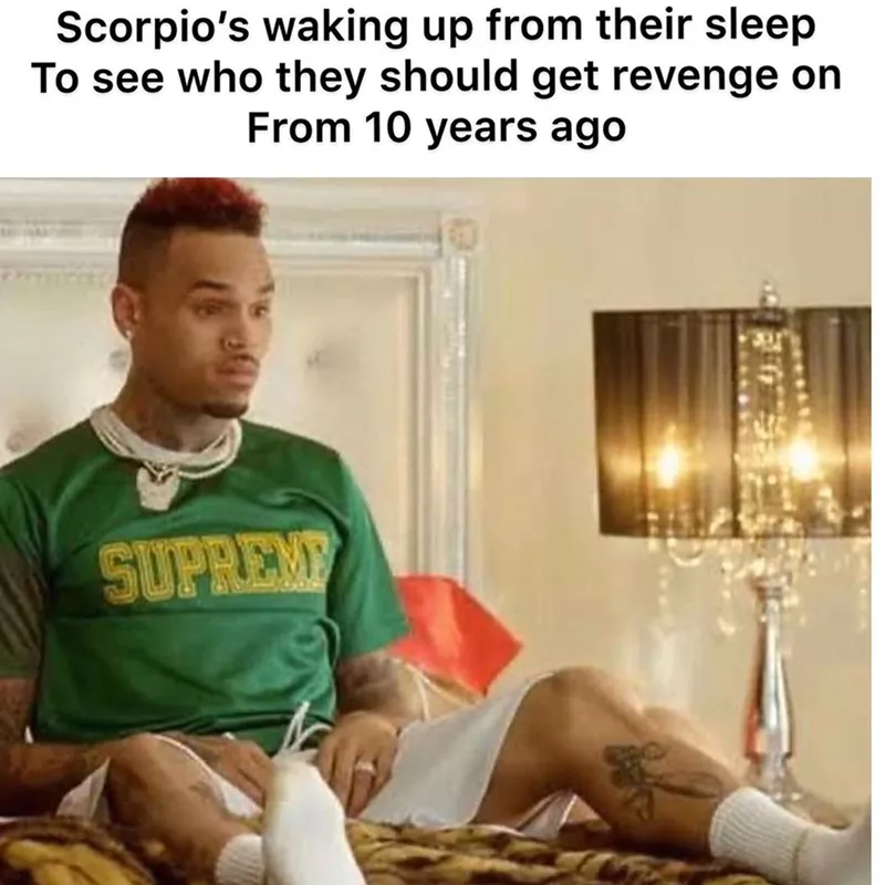 Scorpio revenge meme