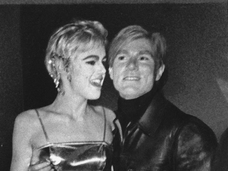 Edie Sedgwick with Andy Warhol