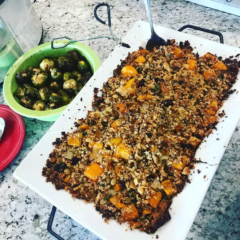 Butternut Squash and Leek Stuffing