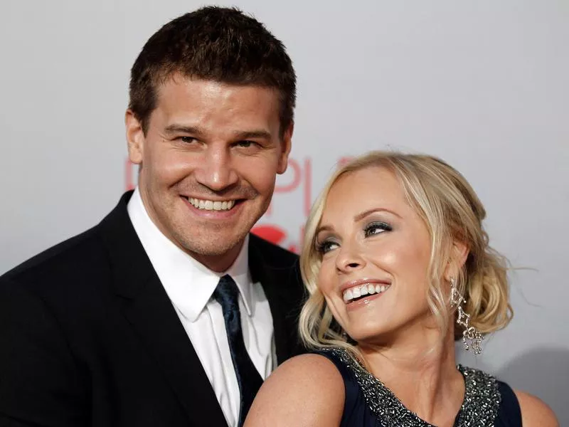 David Boreanaz and Jaime Bergman