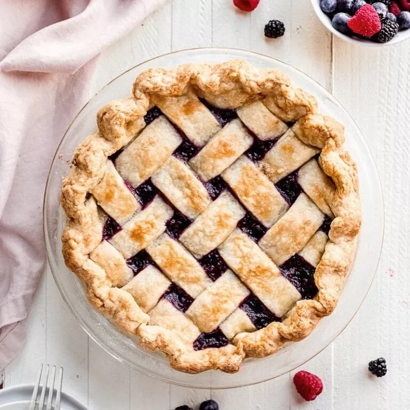 Three-Berry Pie