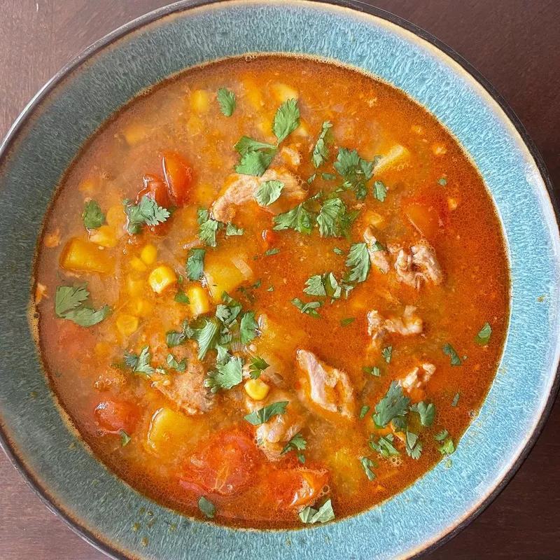 Pork, Corn and Butternut Squash Stew