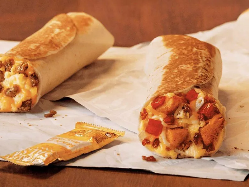 Taco Bell breakfast burrito