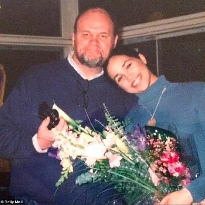 Meghan Markle with Thomas Markle