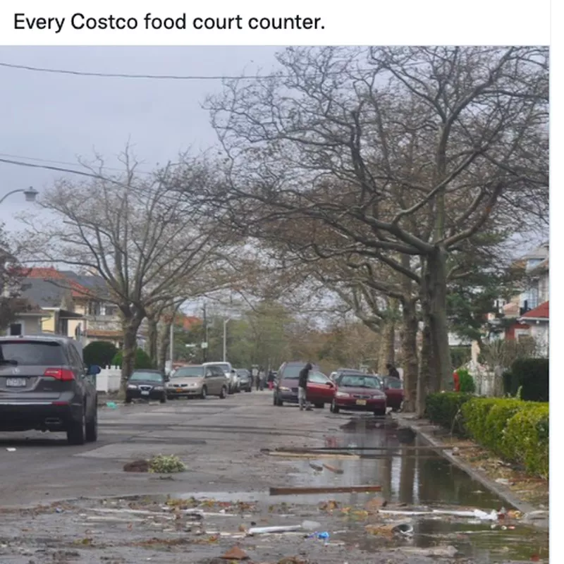 Costco food court counter meme