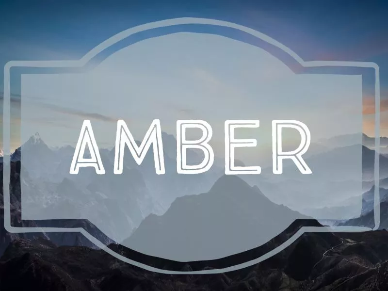 Amber nature-inspired baby name