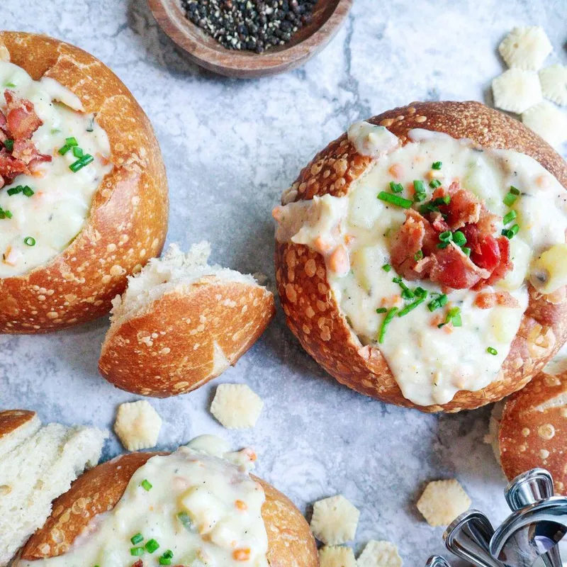 New England clam chowder