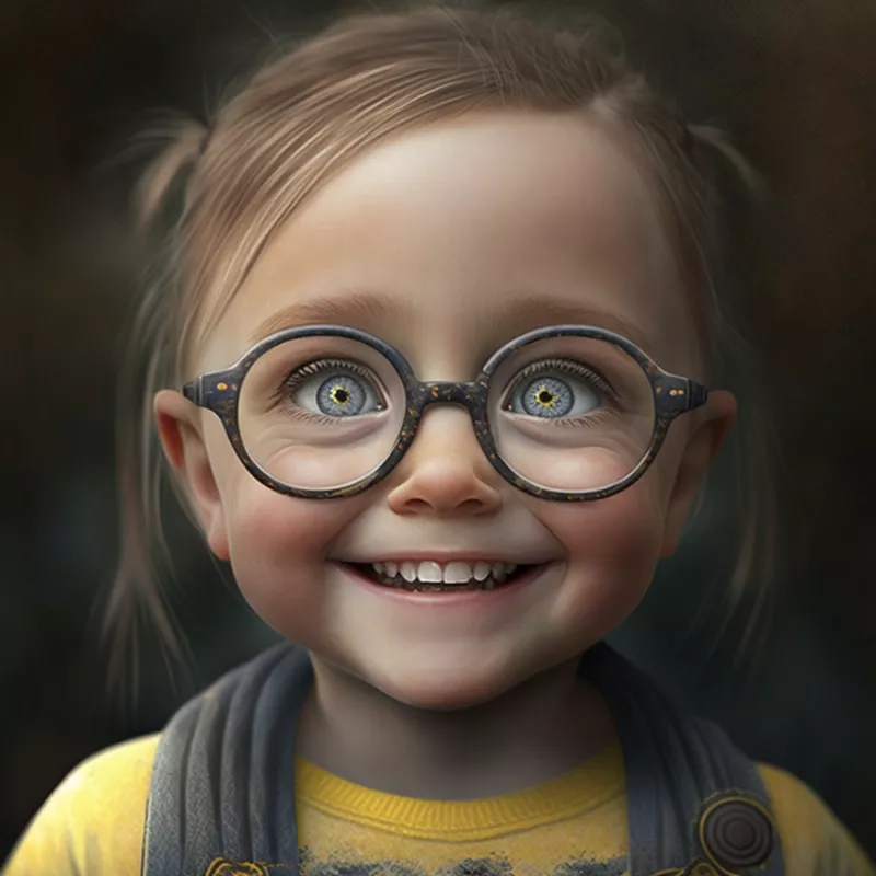 Minion as a human child.