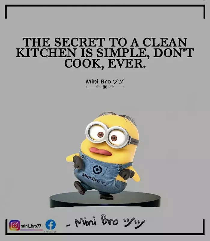 Clean kitchen minion meme