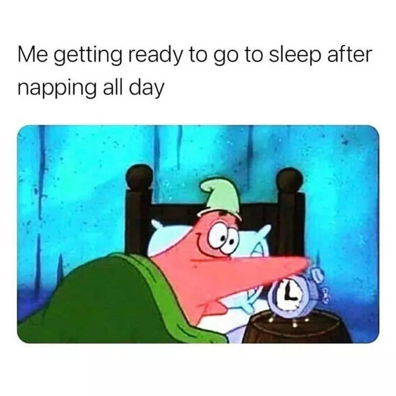 Spongebob sleep memes