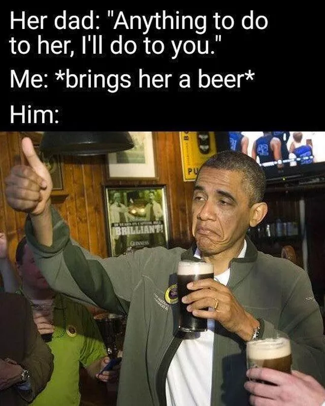 bringing wife a beer