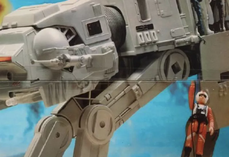 Close up of AT-AT