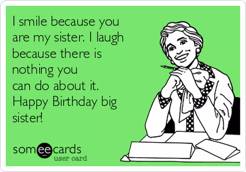 Big sister ecard