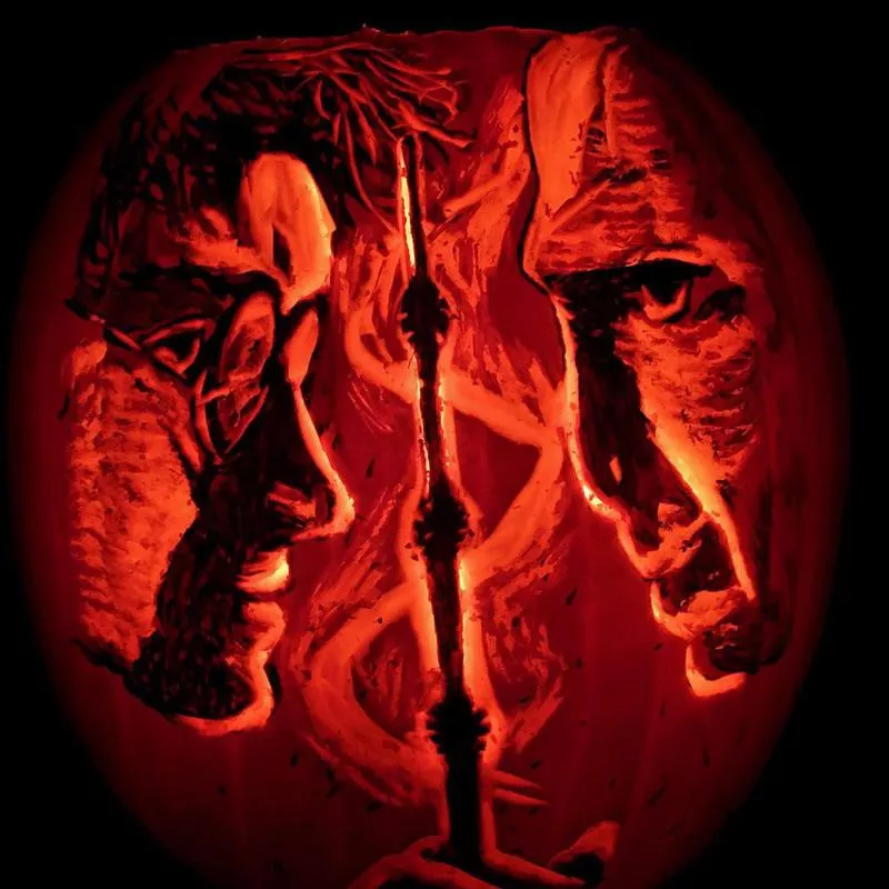 Harry Potter Jack-O'-Lantern face