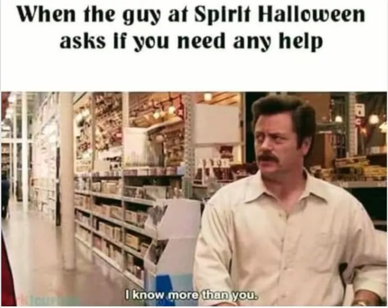 Spirit Halloween meme