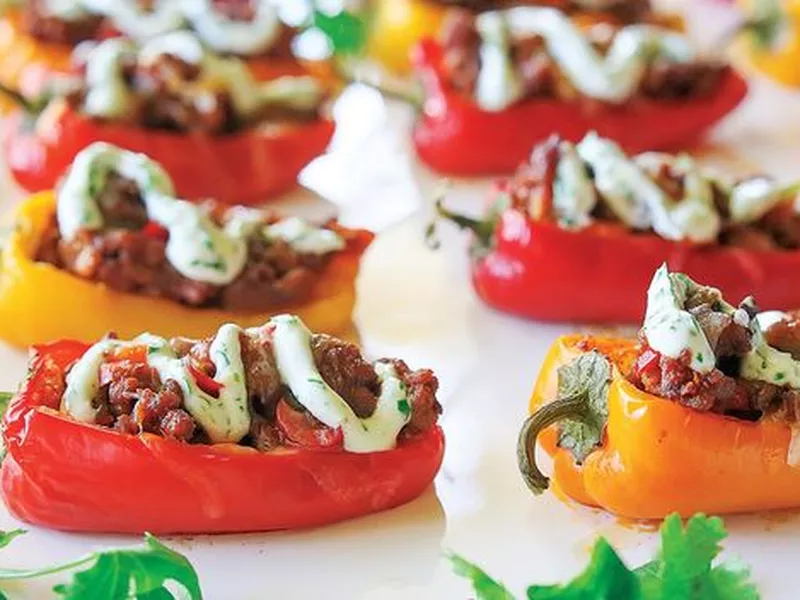 Mini Taco Stuffed Peppers